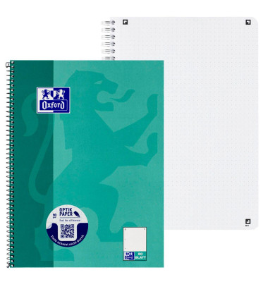 Collegeblock 400132378 Schule, punktiert / punktkariert ohne Rand, A4+, 90g, grün, 80 Blatt Collegeblock 400132378 Schule, punktiert / punktkariert ohne Rand, A4+, 90g, grün, 80 Blatt