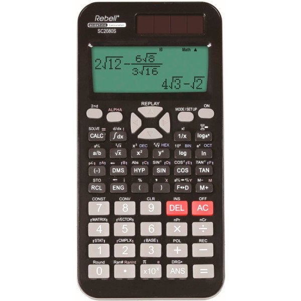 8595179509826 - SC2080S Wissenschaftlicher Taschenrechner schwarz 8595179509826 Rebell