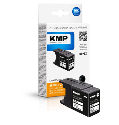 B59BX schwarz Tintenpatrone ersetzt brother LC-1280XLBK