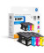 4 B59VX schwarz, cyan, magenta, gelb Tintenpatronen ersetzt brother LC-1280XLVALBP