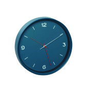 Wanduhr 60.3056.06 blau Kunststoff, Glas