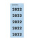 Jahreszahlen 6222, 2022, blau, 57x28mm, selbstklebend