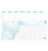 Schreibunterlage, Woche/Notizen, 59,5x40cm, Druck: 2farbig, 50 Blatt