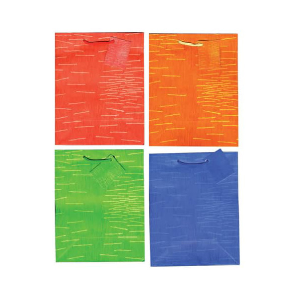 12 Stück TSI Geschenktasche 85011 Laura, allgemein, gedrehtes Kordelband, sortiert, 18cm x 22,7cm 4022792850119 TSI