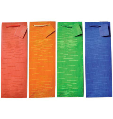 Geschenktasche 85281 Laura, allgemein, gedrehtes Kordelband, sortiert - Farbwahl nicht möglich, 12cm x 36cm