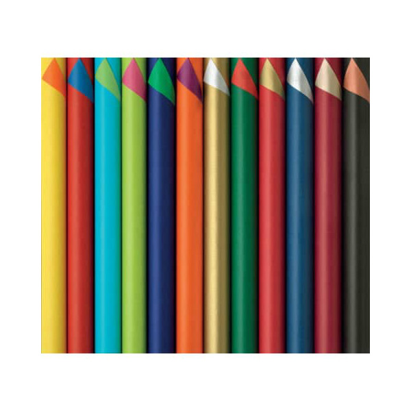 50 Stück Zöwie Geschenkpapier  2-Color 33K43838131, Duo-Color, 70cm x 2m, 12-farbig sortiert 4058653100246 Zöwie 2 Meter