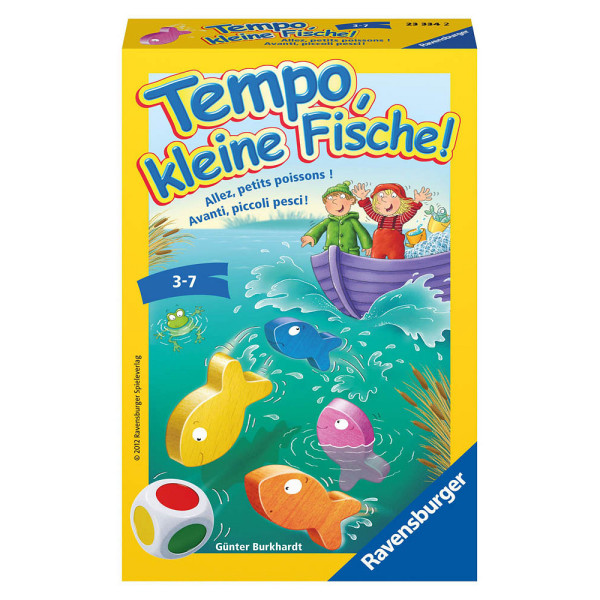 4005556233342 - Ravensburger 23334 - Tempo kleine Fische Mitbringspiel für 1-6 Spieler Kinderspiel ab 3 Jahren kompaktes Format Reisespiel Brettspiel 4005556233342 - Ravensburger 23334 - Tempo kleine Fische Mitbringspiel für 1-6 Spieler Kinderspiel ab 3 Jahren kompaktes Format Reisespiel Brettspiel
