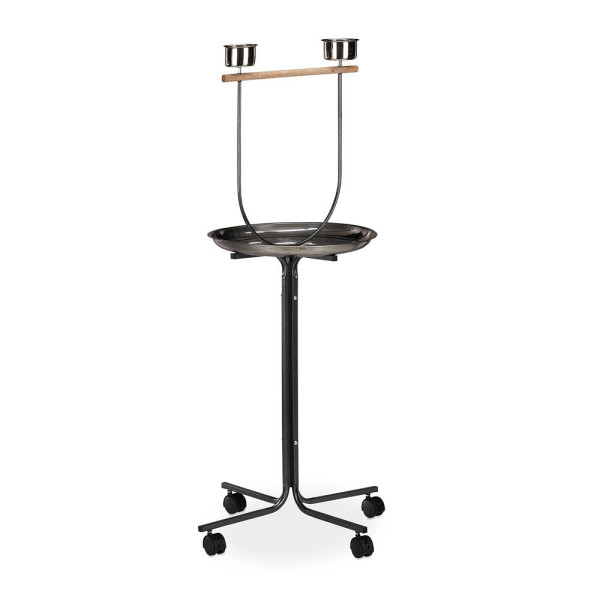 4052025267612 - Relaxdays - Freisitz für Papageien Anflugstange 2 Futternäpfe rollbar Nymphensittich hbt 130 x 60 x 60 cm silber 4052025267612 - Relaxdays - Freisitz für Papageien Anflugstange 2 Futternäpfe rollbar Nymphensittich hbt 130 x 60 x 60 cm silber