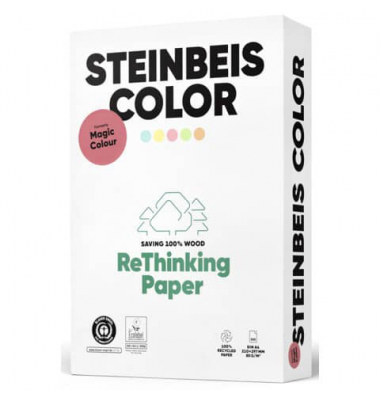 Recyclingpapier Color (ehem.: Magic Colour) A4 80g rosa pastell 500 Blatt
