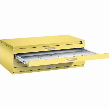 7100 Planschrank gelb/gelb 5 Schubladen