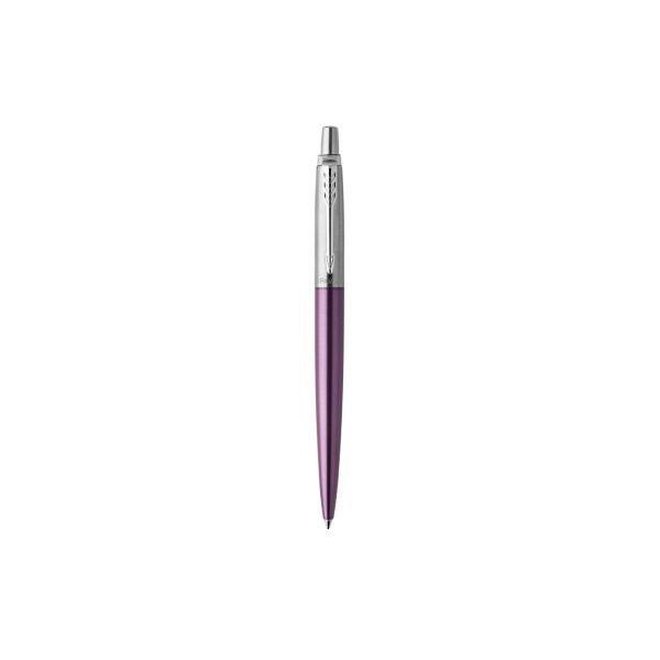 Parker Jotter Kugelschreiber | Victoria Violet | Mittlere Spitze | Blaue Tinte | Geschenkbox