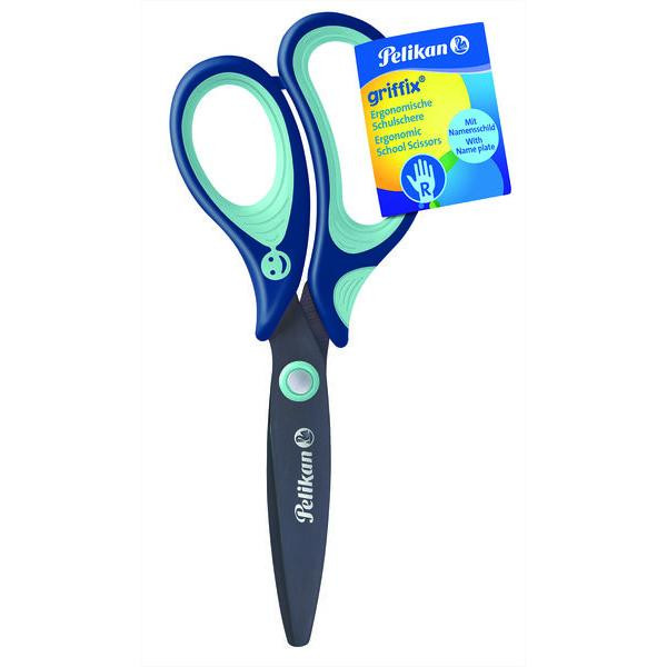 4012700803641 - Kinderschere griffix Titan-Nitrid-Beschichtung titanbeschichtet 14cm blau 4012700803641 Pelikan