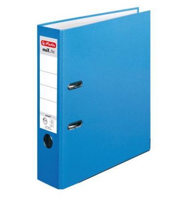 Ordner maX.file protect 10094837, A4 80mm breit PP vollfarbig acqua