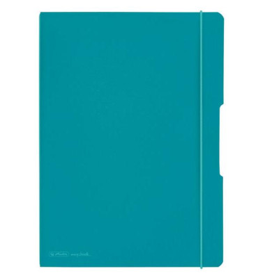 Notizbuch 50015986, blau, A4, liniert+kariert, 80g, 80 Blatt / 160 Seiten