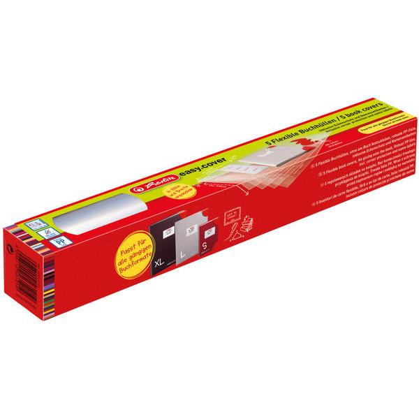 Herlitz Buchhülle inkl. Etiketten/Schutzkleber 540*335 Faltschachtel 4008110561219 Herlitz