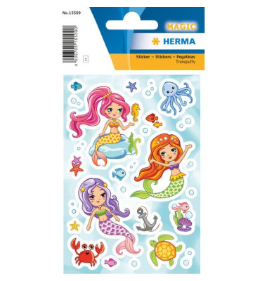 HERMA Sticker MAGIC Little Mermaid Transpuffy
