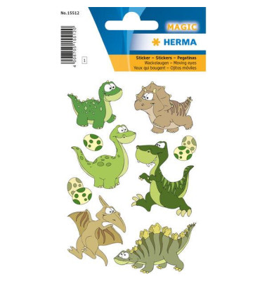 HERMA Sticker MAGIC Dinokinder Wackelaugen