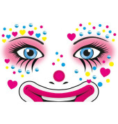Face Art Sticker Clown Annie