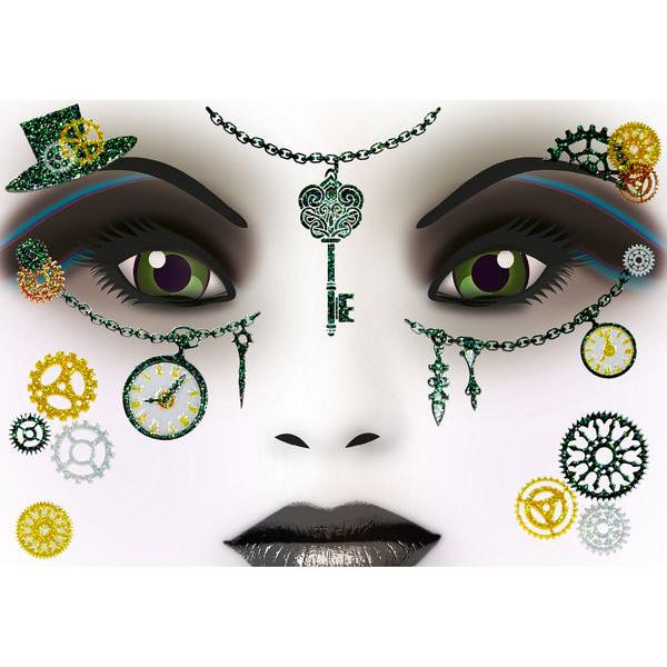 5 Stück Herma Face Art Sticker Steampunk Amelia 4008705154383 Herma