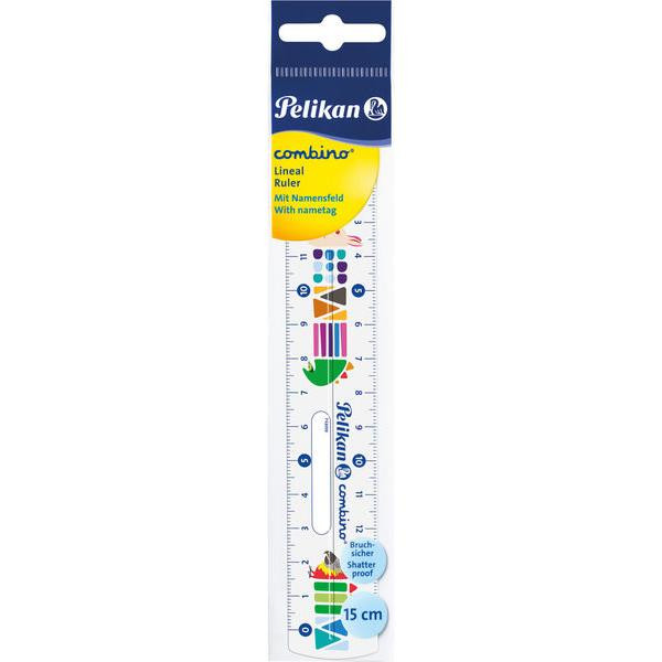 12 Stück Pelikan Lineal Combino bruchsicher 15cm 4012700811226 Pelikan