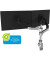 R-Go Monitorarm 0"-32" 2TFT Max.4KG Zepher 4 justierbar silb