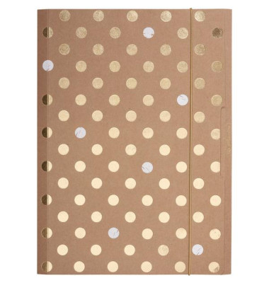 Gummizugmappe 50021734, A4 Motiv Pure Glam Karton 120g, mit 3 Einschlagklappen