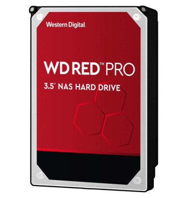 interne Festplatte Red Pro WD121KFBX, schwarz/silber, 3,5 Zoll (8,89cm), 12 TB, HDD