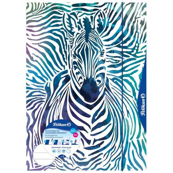 5 Stück Pelikan Zeichenmappe 238205, A3, Karton 380g 4012700238207 Pelikan
