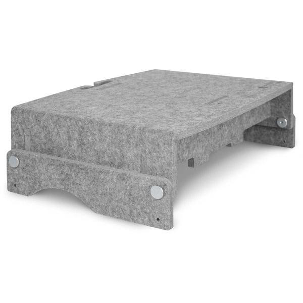 8719274674108 - BakkerElkhuizen Monitorständer Q-riser 110 Circular für 17-Zoll-Bildschirm Höhenverstellbar PET Filz Hellgrau 75 x 375 x 250 mm 8719274674108 - BakkerElkhuizen Monitorständer Q-riser 110 Circular für 17-Zoll-Bildschirm Höhenverstellbar PET Filz Hellgrau 75 x 375 x 250 mm