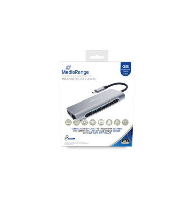 MediaRange DockingStation USB-C -  HDMI,USB3.2,RJ45,PD 60W