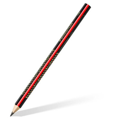 Bleistift Noris Jumbo 1285, 1285-2, schwarz/rot, k.A., HB