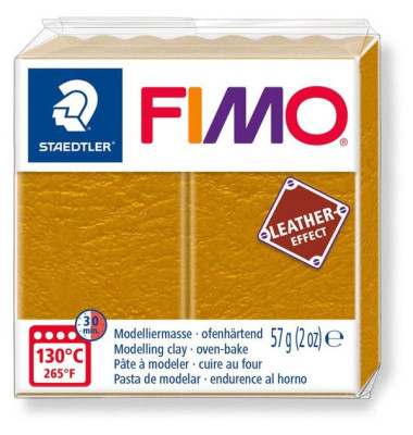 FIMO Mod.masse Fimo leather effect ocker