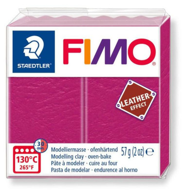 FIMO Mod.masse Fimo leather effect beere