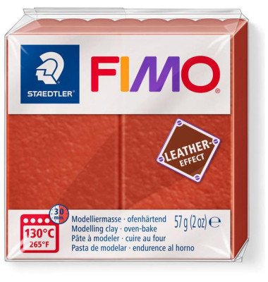 FIMO Mod.masse Fimo leather effect rost