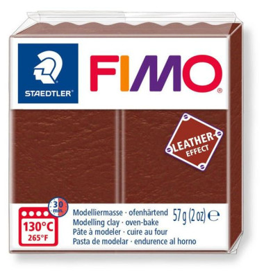 FIMO Mod.masse Fimo leather effect nuss