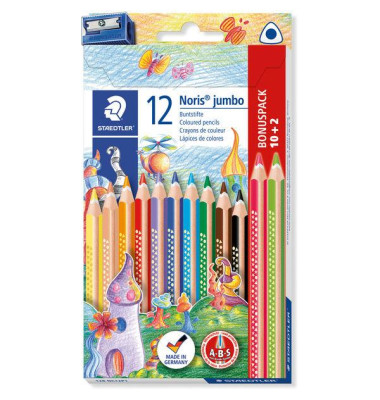 STAEDTLER Buntstift Noris jumbo 10+2