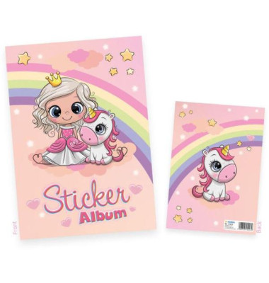 HERMA Sticker Sammelalbum für Kids Prinzessin Sweetie A5