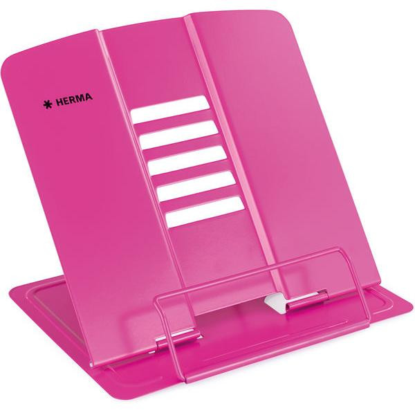 4008705199643 - HERMA Leseständer XL aus Metall pink stabiler Leseständer in XL-Größe mit Antirutschnoppen - 1 Stück (19964)