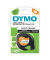 DYMO LetraTag-Band, aufbügelbar 12mm x 2m schwarz auf weiss