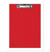 Klemmbrett 24009-01 A4 rot Karton mit Folienüberzug 