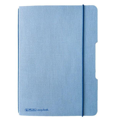 Notizbuch 50033737, my.book flex, blau, A6, punktkariert, 80g, 40 Blatt / 80 Seiten