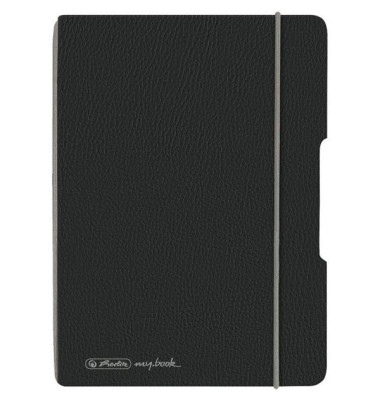 Notizbuch 50033782, my.book flex, schwarz, A6, punktkariert, 80g, 40 Blatt / 80 Seiten