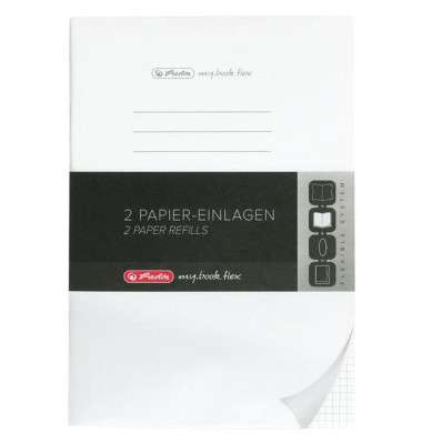 Herlitz Refill flex A4 2x40 Blatt kariert FSC Mix