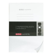 Notizbuch 50034116, Flex, weiß, A5, kariert, 80g, 80 Blatt / 160 Seiten