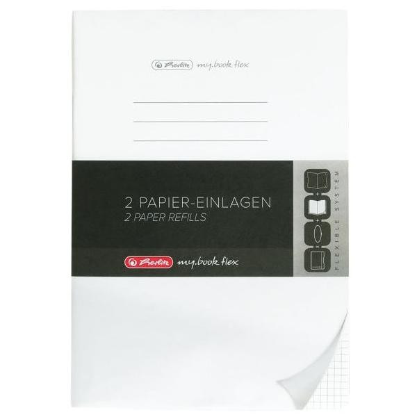 4008110262482 - Notizbuch 50034116 mybook flex weiß A5 kariert 80g 80 Blatt   160 Seiten 4008110262482 Herlitz