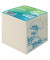 Zettelklotz 50033461, GREENline Welle, 90x90mm, geleimt, grau, Recyclingpapier, 900 Blatt