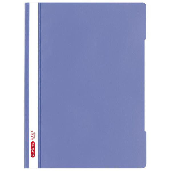 10 Stück Herlitz Schnellhefter Quality 50020775, A4, violett, Polypropylen (PP), Vorderdeckel transparent 4008110571614 Herlitz