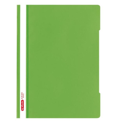 Schnellhefter Quality 50020768, A4, hellgrün, Polypropylen, Vorderdeckel transparent
