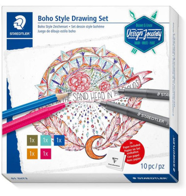 STAEDTLER "Design Journey" Boho Style Zeichenset 100% PEFC