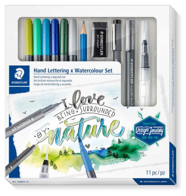 STAEDTLER "Design Journey" Handlettering x Aquarell Set